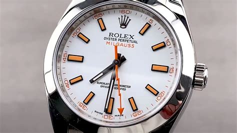 rolex milgauss green ebay|Rolex Milgauss 116400 white dial.